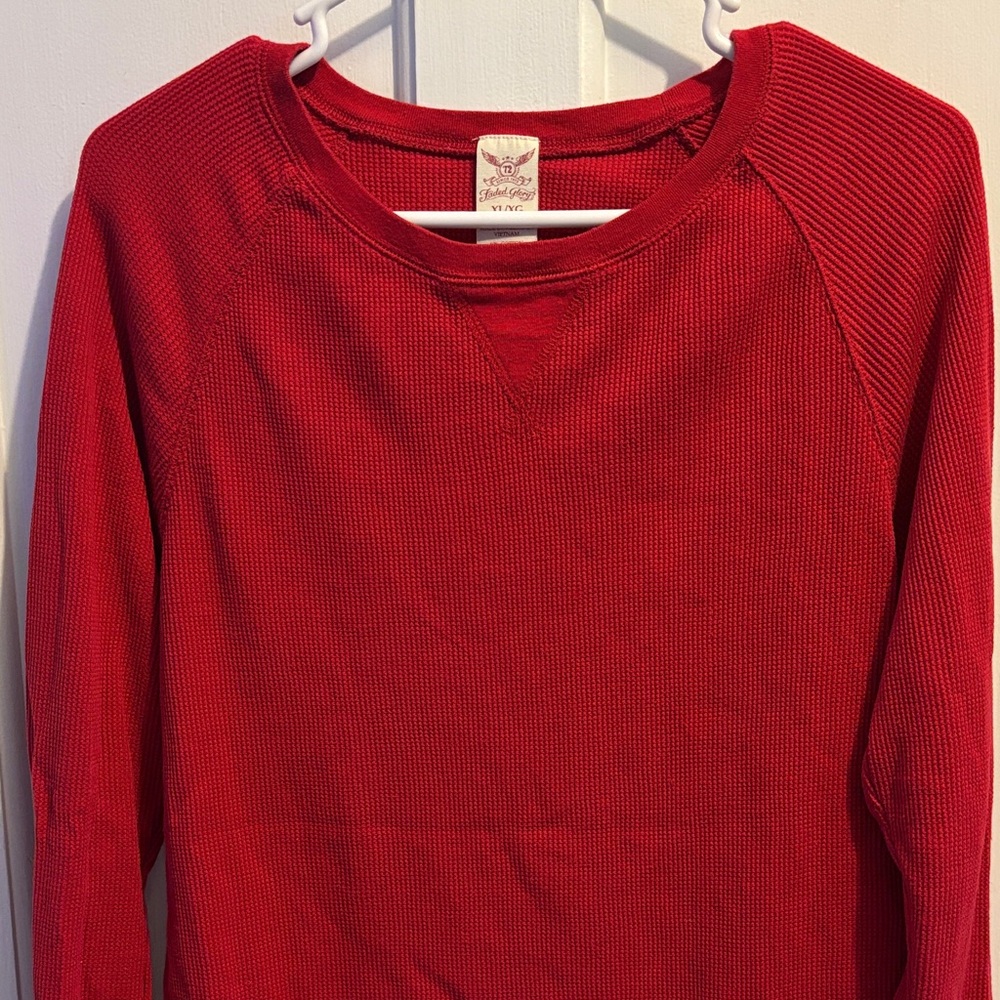 Faded Glory Women’s XL Red Long Sleeve Thermal Top